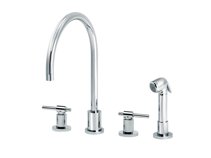 Смеситель для кухни на столешнице со съемным ручным душем rvb ARCH-00076746