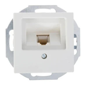 Телефонная розетка встраиваемая ABB BJB Basic 55 RJ11, цвет белый 14302982 STLM-2036763