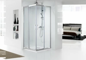 Душевое ограждение (без поддона) с двумя раздвижными дверьми STREAM BS090.2204S bravat