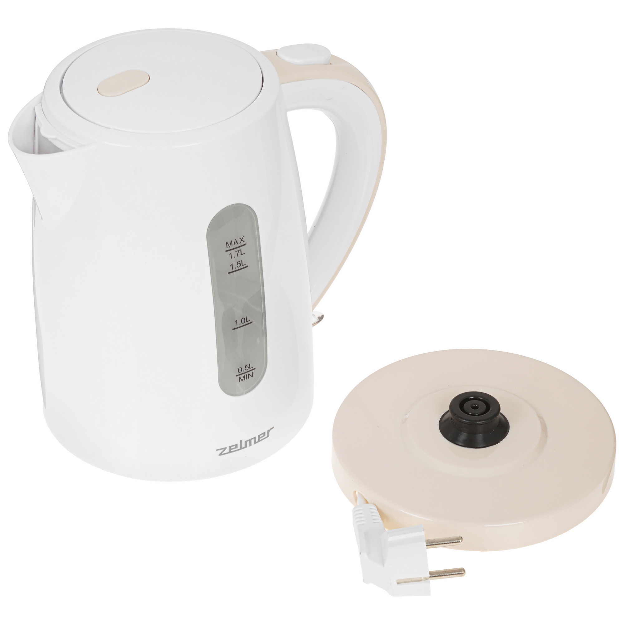 8196449 Электрочайник Zelmer ZCK7616I белый STDN-0094693 - Вид №3