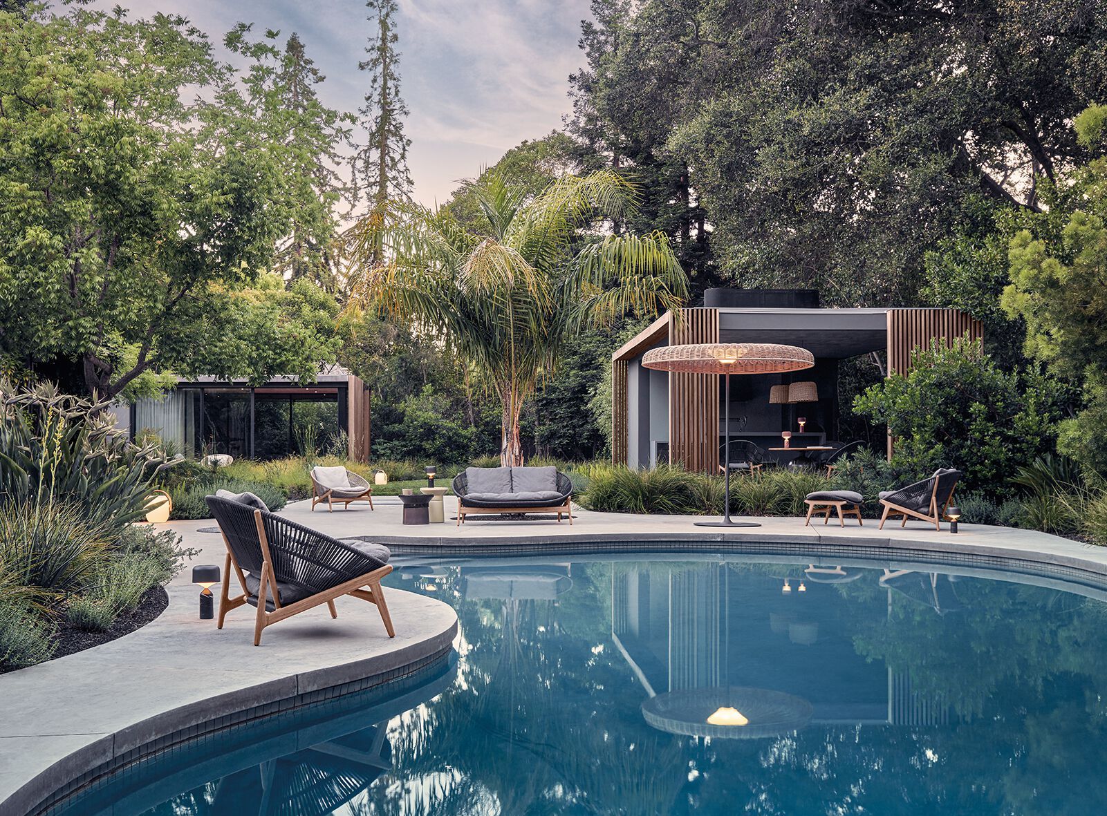 2-местный тканевый садовый диван Gloster ARCH-00081275 - Вид №5