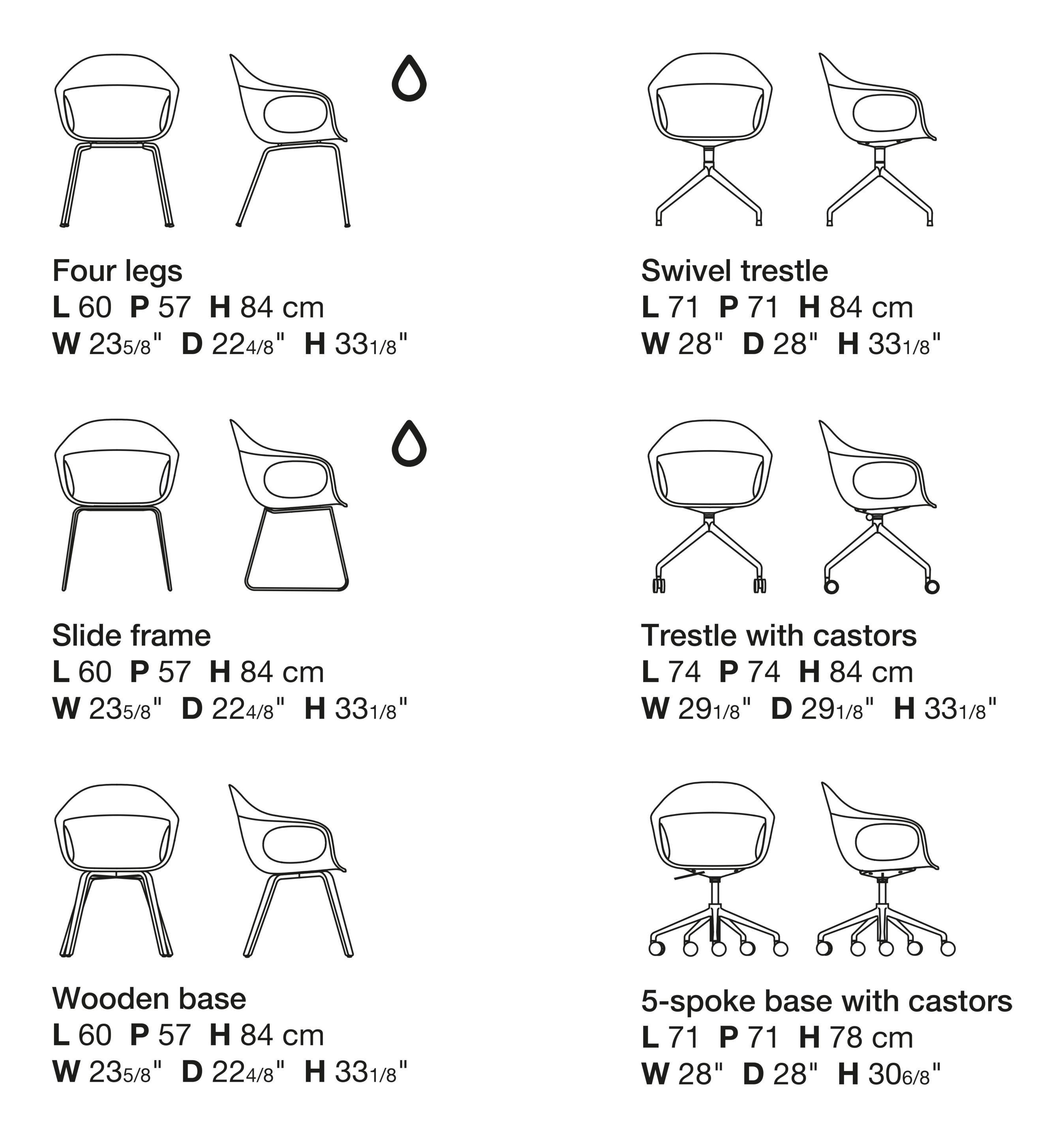 Тканевый стул с подлокотниками Kristalia Elephantino ARCH-00054176 - Вид №2
