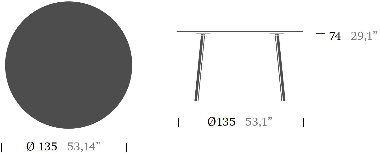 Kettal Круглый садовый стол из алюминия Village #56602 - Вид №2
