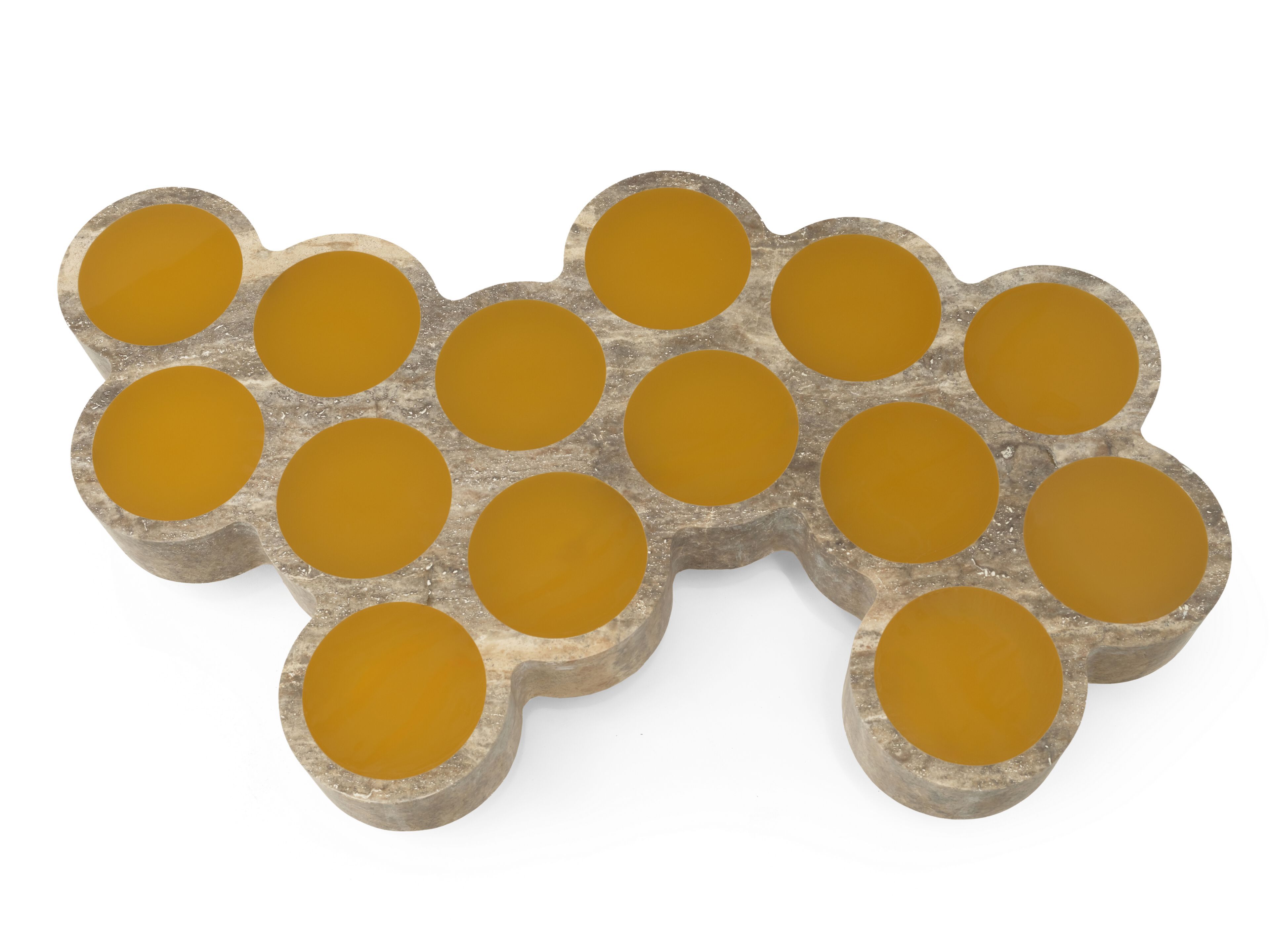 Журнальный столик из мрамора и смолы для гостиной Enne HILLI ARCH-00136648 - Вид №2