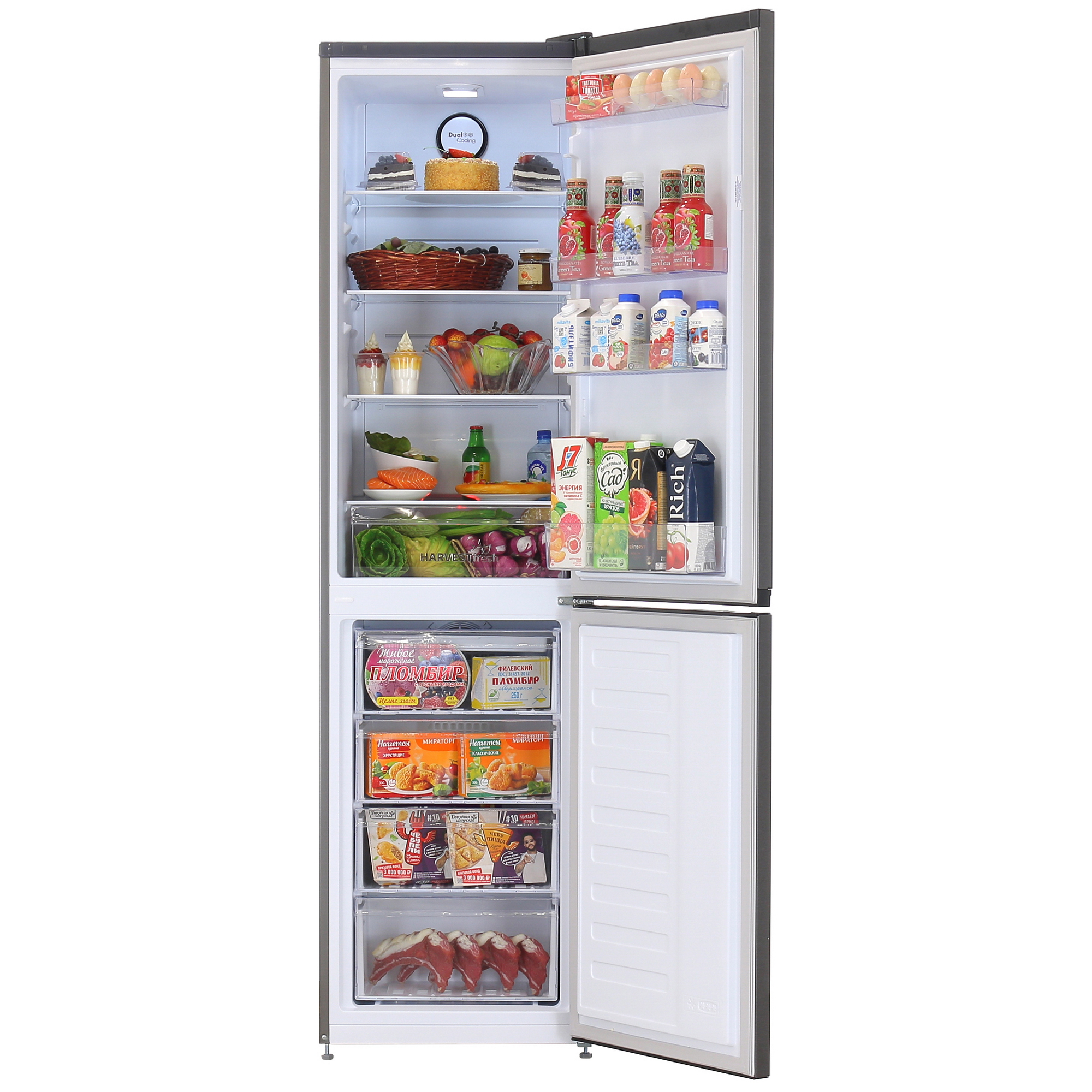 5449139 Холодильник с морозильником   Beko B3R0CNK332HXBR черный STDN-0119124 - Вид №5