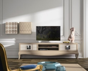 107688 Тумба под ТВ Plain с полками Capitone&Mirage La Ebanisteria Quantum