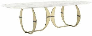Capital Collection Овальный обеденный стол из мрамора