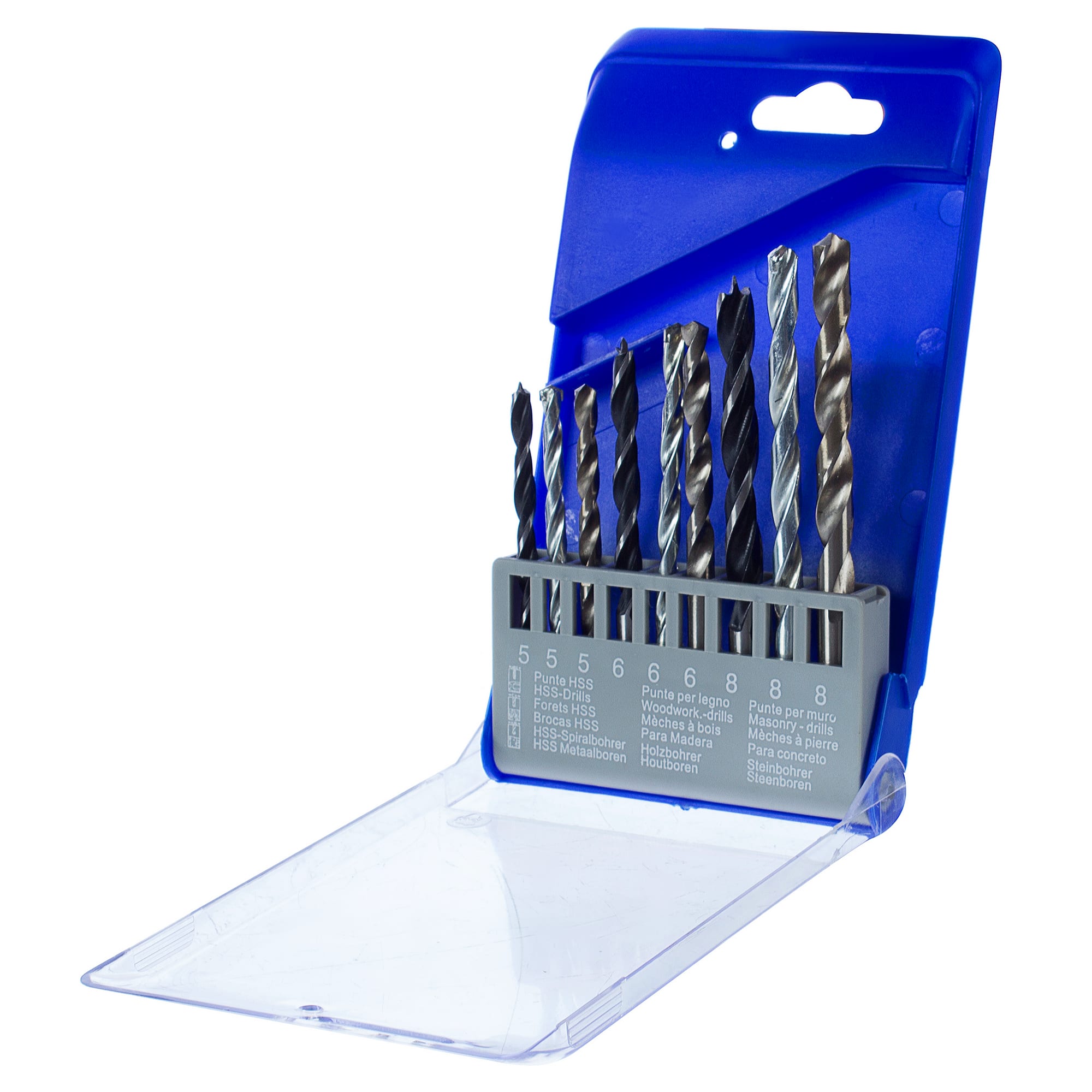 17966637 Набор свёрл универсальный 9 шт., 5-8 мм Santreyd  - Вид №1