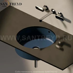 50577016 Накладная раковина под столешницу  круглая Ceramica Flaminia Twin