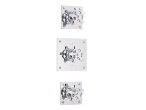 Смеситель для душа с раздельными розетками