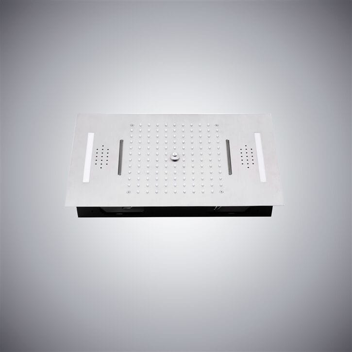 Встраиваемая потолочная душевая головка из нержавеющей стали с освещением Fontana Showers IGNY PRO ARCH-00139500 - Вид №2