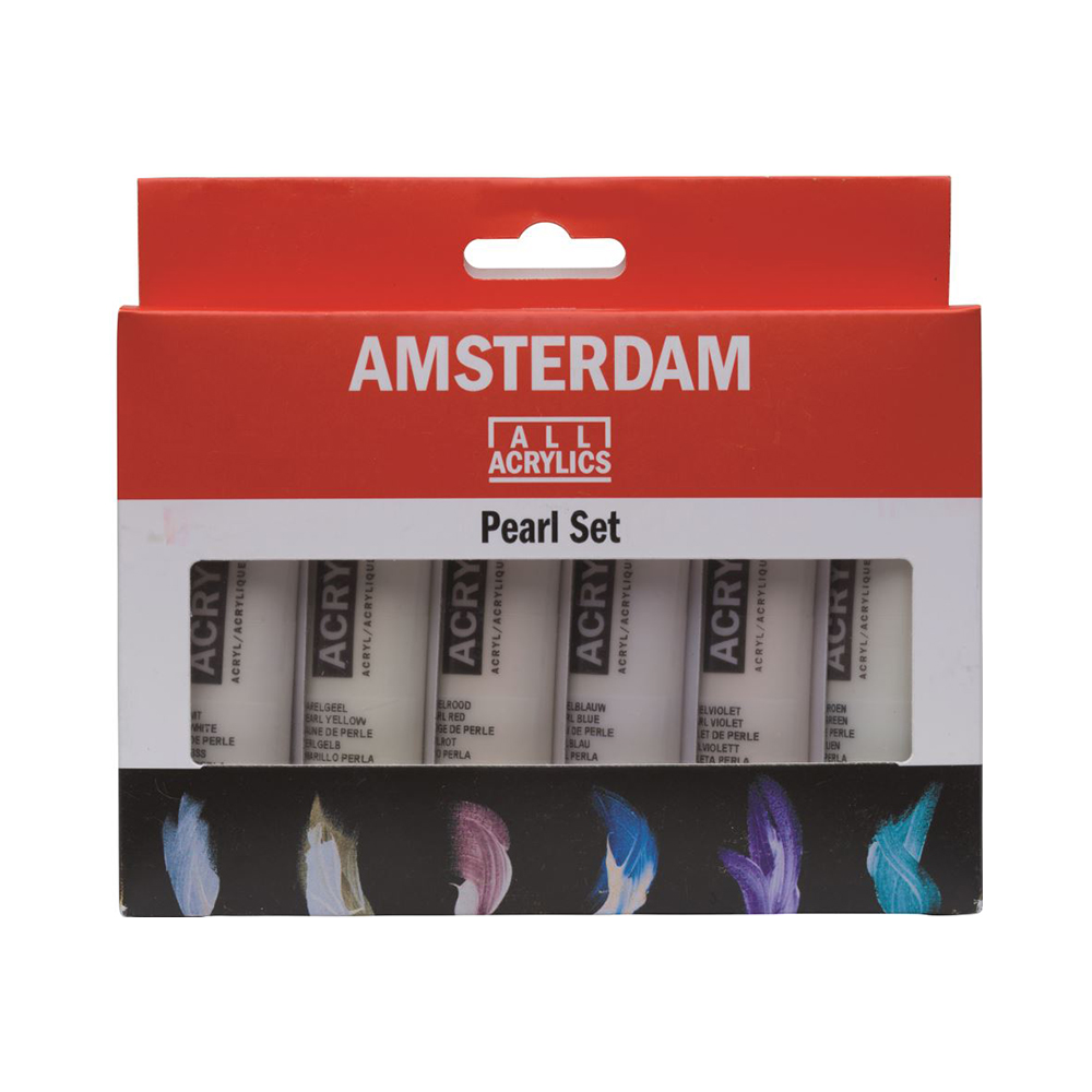 17820506 Краска акриловая Amsterdam Standart в наборе 6 цв. 20 мл перламутровые цвета Royal Talens 