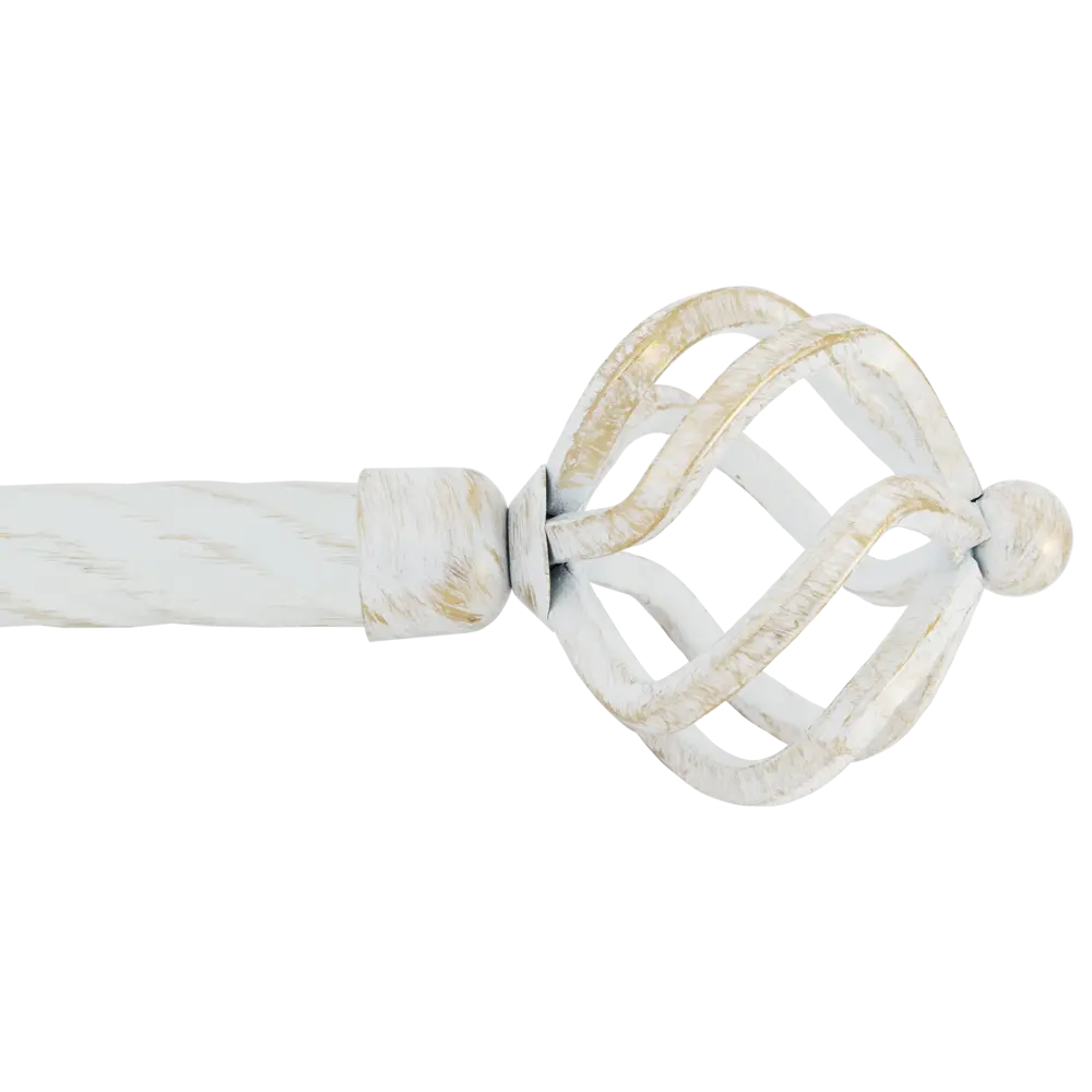 Наконечник Orbis Глобус, металл, цвет античный белый, 9.4 см STLM-2059853 - Вид №1