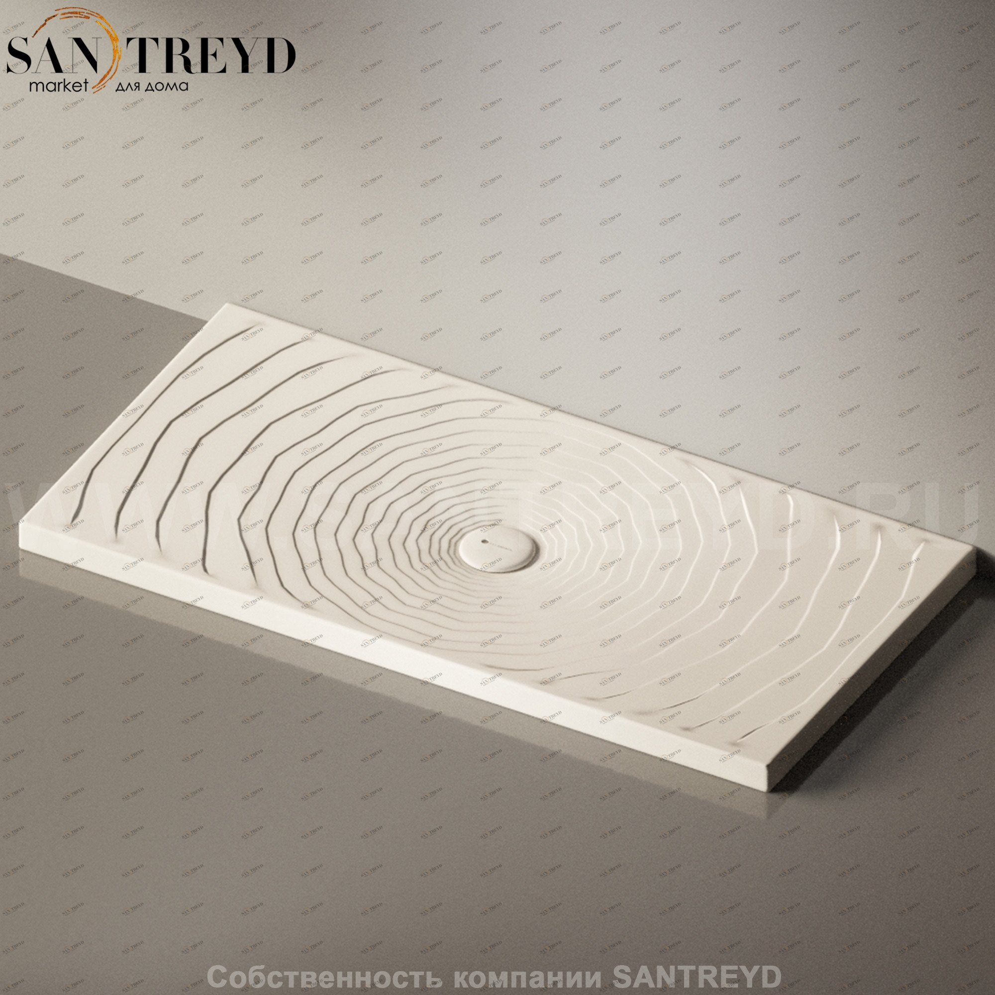 Flaminia WATER DROP Душевой поддон 140 см бежевый DR70.9003 Ceramica Flaminia DR709003