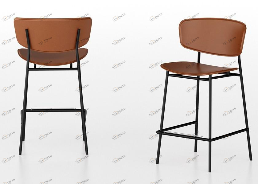 Calligaris Кожаный табурет с подставкой для ног Fifties sun-id-1426850