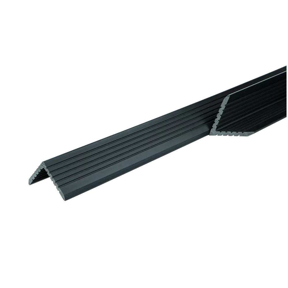 Уголок торцевой для террасной доски T-Decks 56x56x4000 мм ДПК цвет графит STLM-2016207