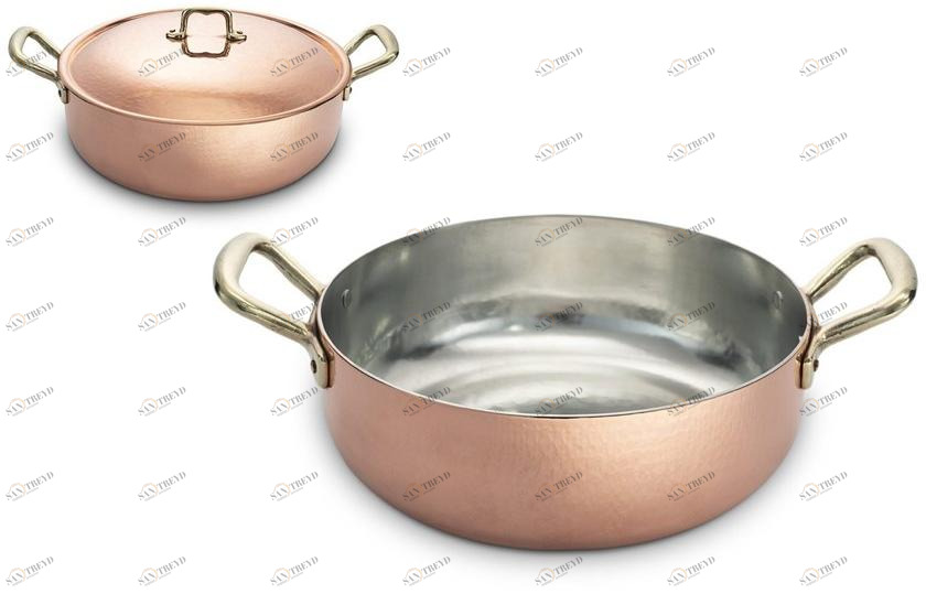 Officine Gullo Горшок металлический с крышкой с ручками sun-id-1492490