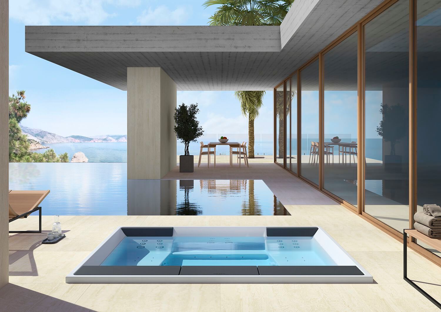 Надземный мини-бассейн с джакузи Gruppo Geromin ALTANA ARCH-00105588 - Вид №2