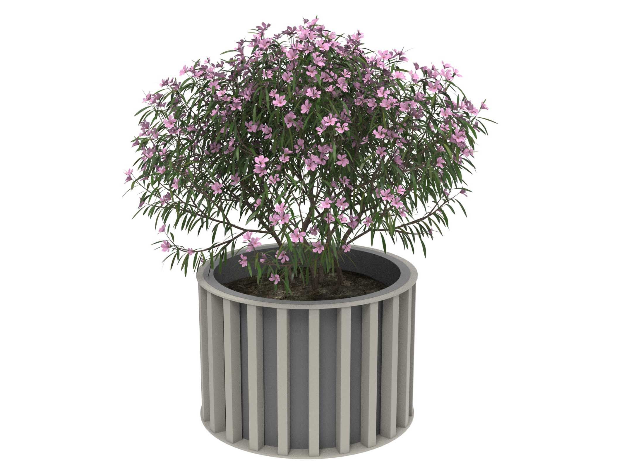 Оцинкованная сталь круглый низкий плантатор Lazzari Динамо ARCH-00115712 - Вид №36