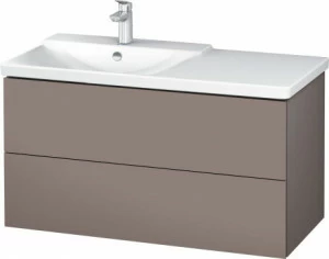 LC625104343 Тумбочка подвесная L-Cube #LC6251 1020 x 481 мм Базальт матовый, декор