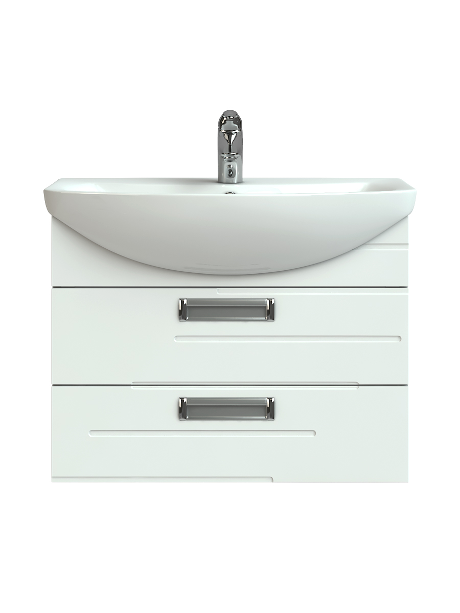 Тумба Diana 2-700 подвесная (под ум Балтика)710⨉450⨉560 мм белый Santreyd sun-id-665218 - Вид №2