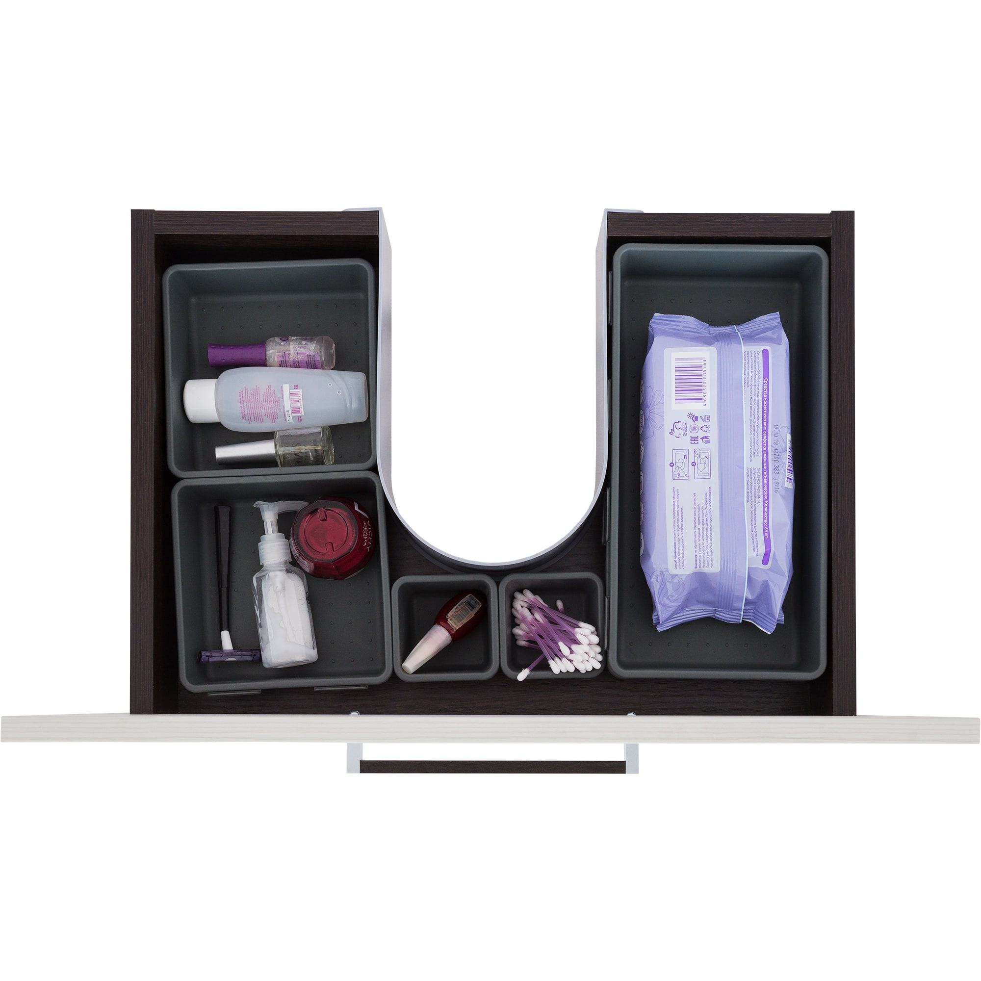 82109203 Лоток 15х30х5 см, цвет графитовый Santreyd  - Вид №5