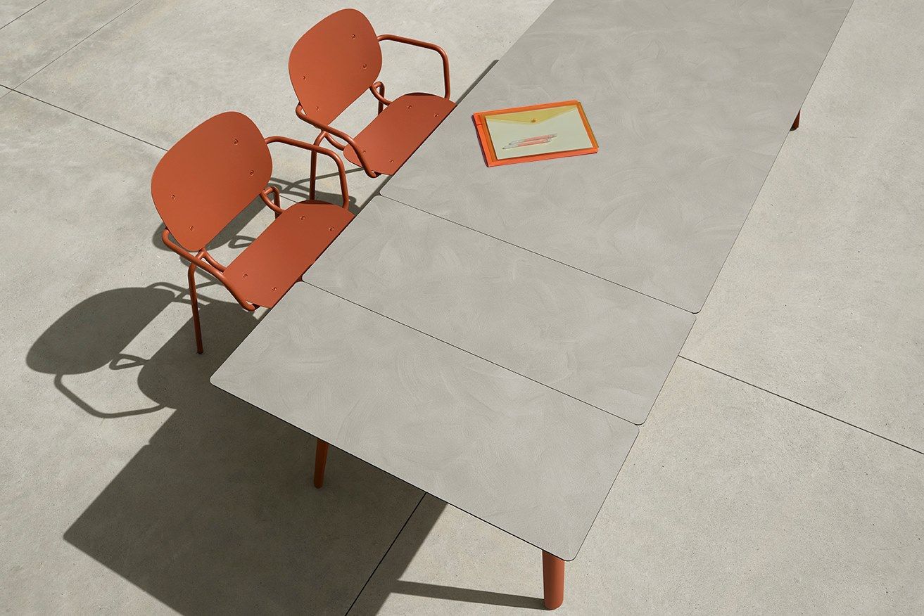 Прямоугольный выдвижной стол из литого алюминия S-CAB Squid ARCH-00016421 - Вид №1