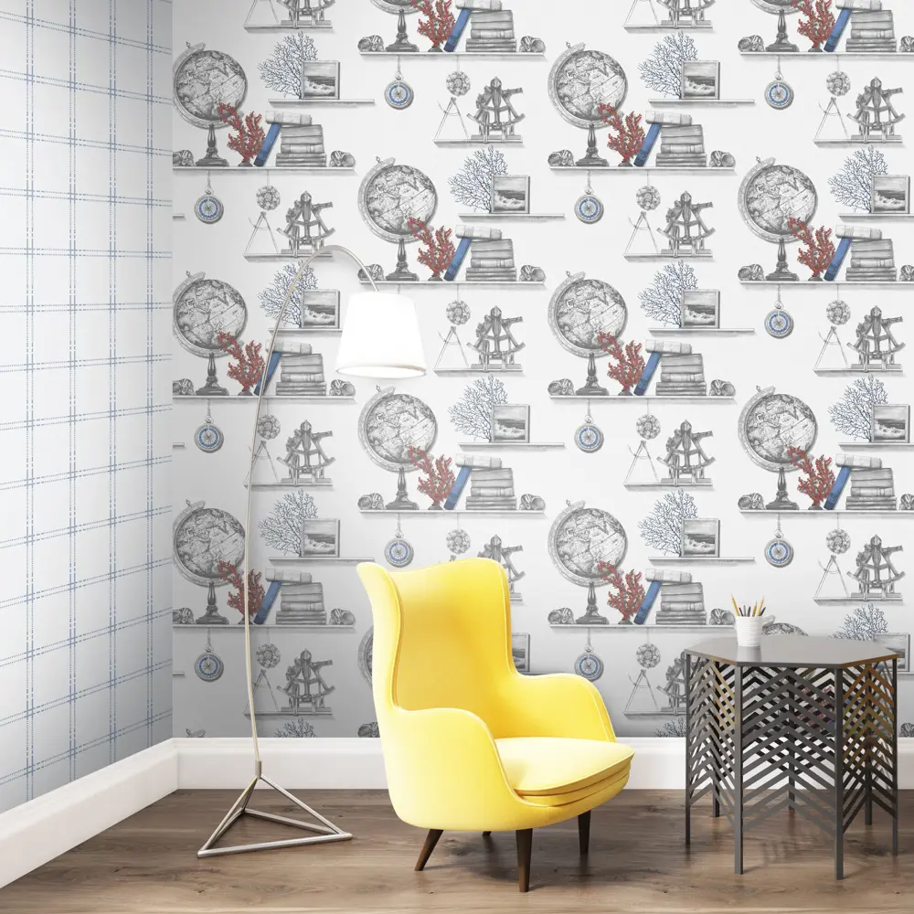 Обои флизелиновые Euro Décor «Sea» 1147-11, 1.06x10 м, цвет синий EURO DECOR STLM-2032524 - Вид №3