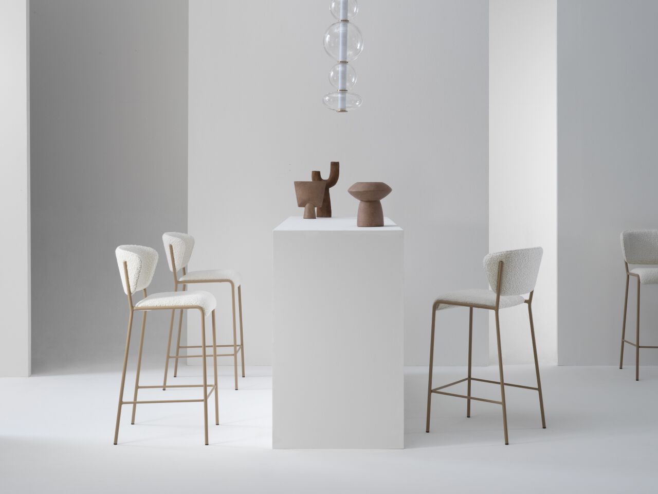 Высокий бархатный стул Julia Italia Лилия ARCH-00067691 - Вид №3