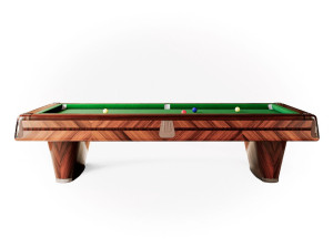 Прямоугольный бильярдный стол из розового дерева