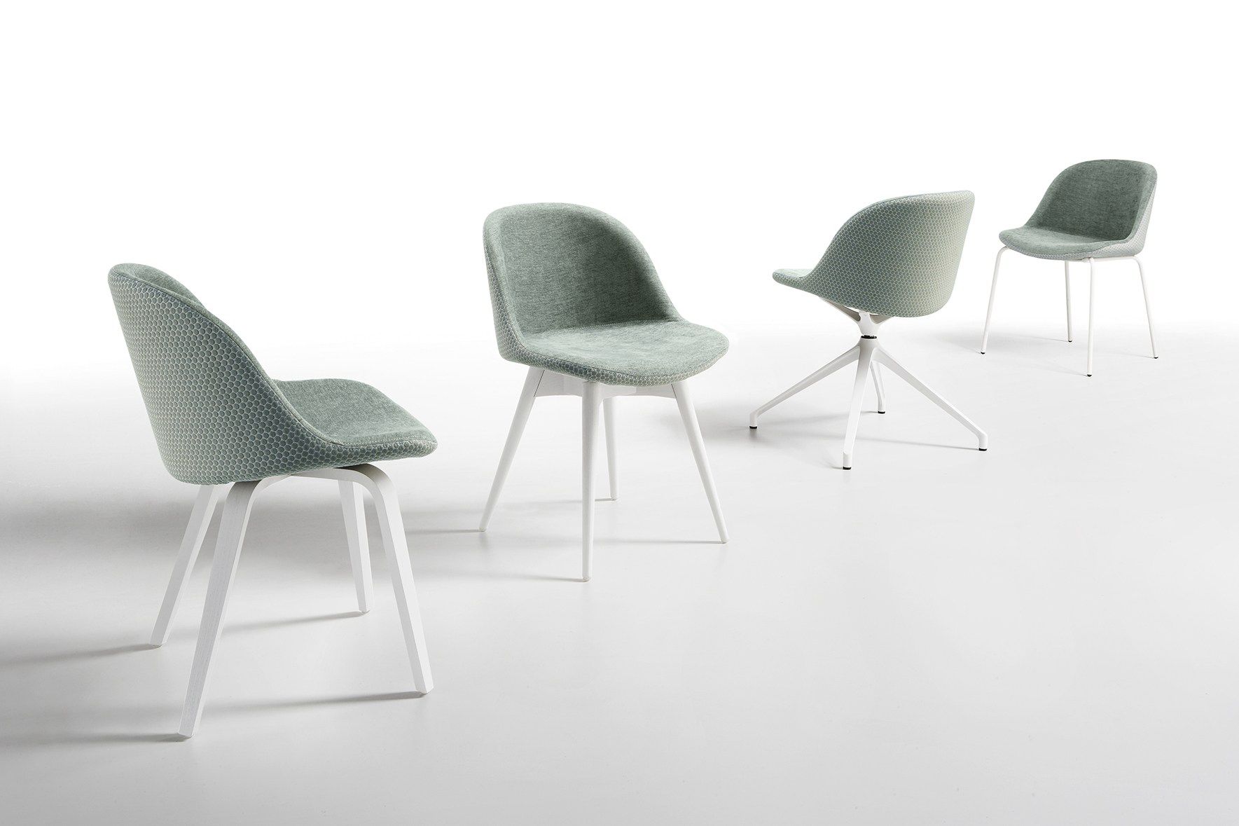 Мягкий металлический стул для ресторана Midj Сонни ARCH-00044781 - Вид №2