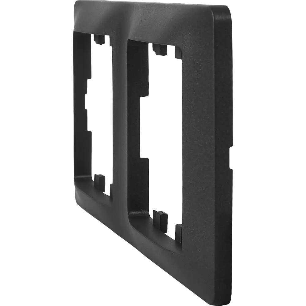 Schneider Electric Glossa — рамка для розеток на 2 поста в антрацитовом цвете 86710217 STLM-0070822 - Вид №2