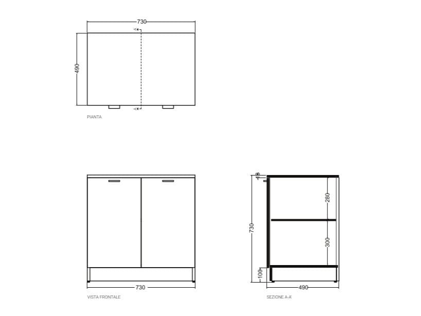 Напольный умывальник со встроенным умывальником COLAVENE Volant ARCH-00087619 - Вид №4
