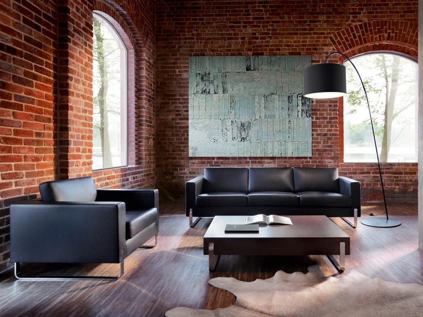 profim Кожаное кресло с салазками и подлокотниками Myturn sofa sun-id-1411360 - Вид №1