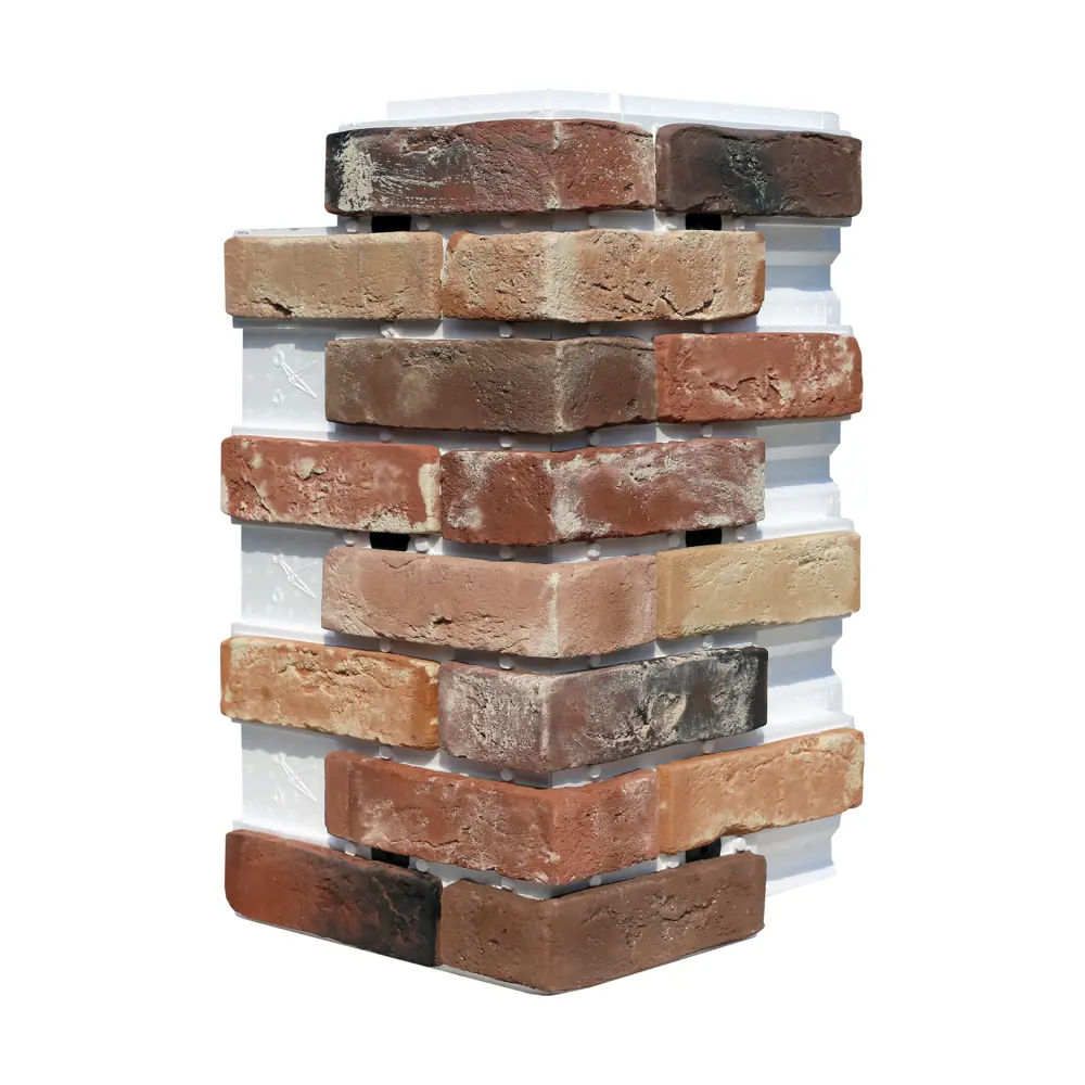 Термопанель Лондон брик 370x652 мм микс 0.645 м² WHITE HILLS STLM-2132668