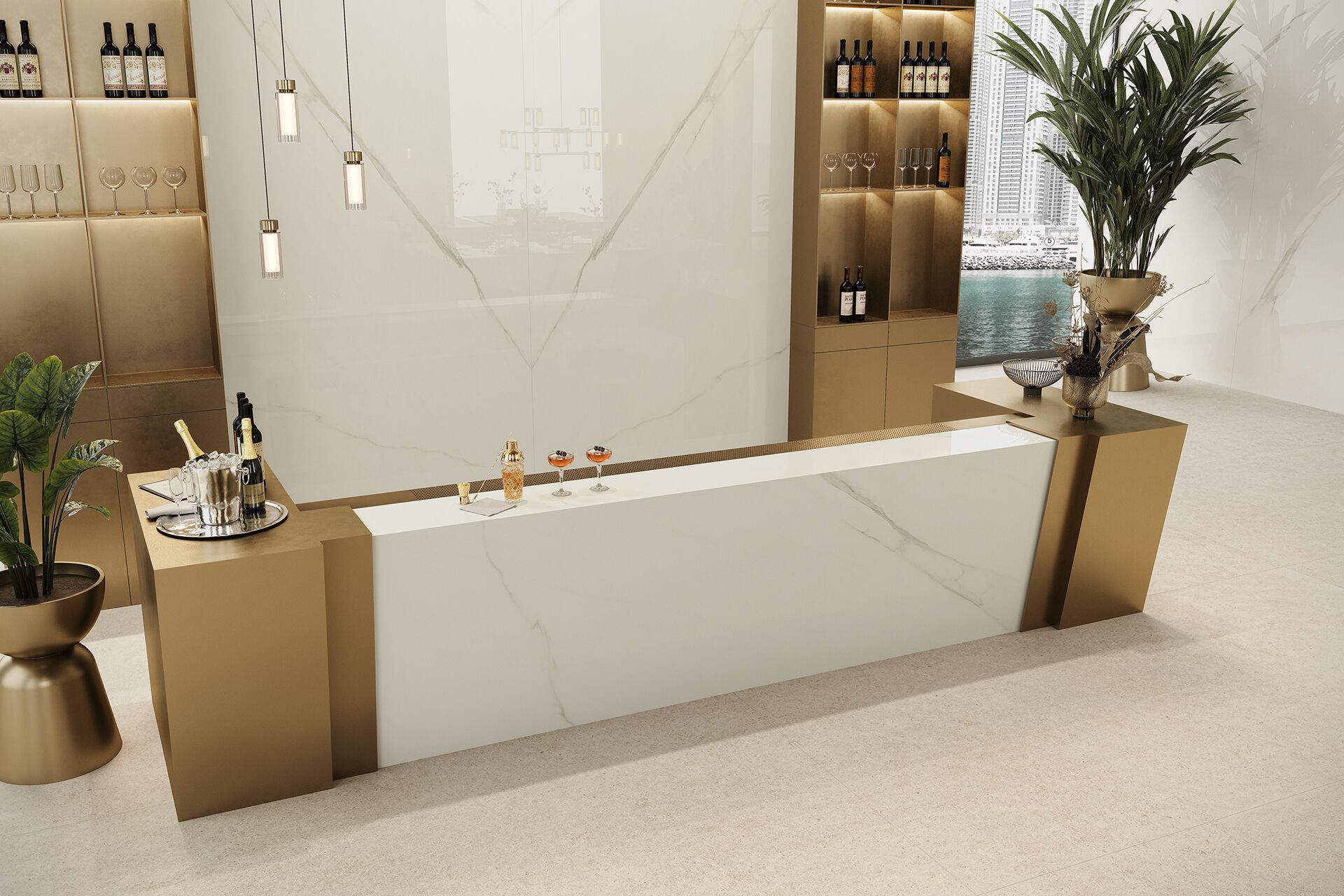 Керамогранит с мраморным эффектом Atlas Plan CALACATTA MERAVIGLIA ARCH-00001618 - Вид №1