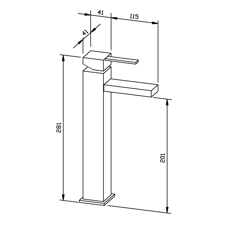 925265 Смеситель для раковины WA510 WAGNER_EWAR A-LINE Wagner Ewar  - Вид №1
