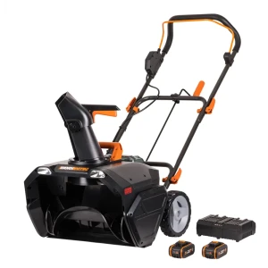 Снегоуборщик аккумуляторный WORX Бесщёточный WG471E 50 см 18 В 1x4 Ач АКБ и ЗУ в комплекте