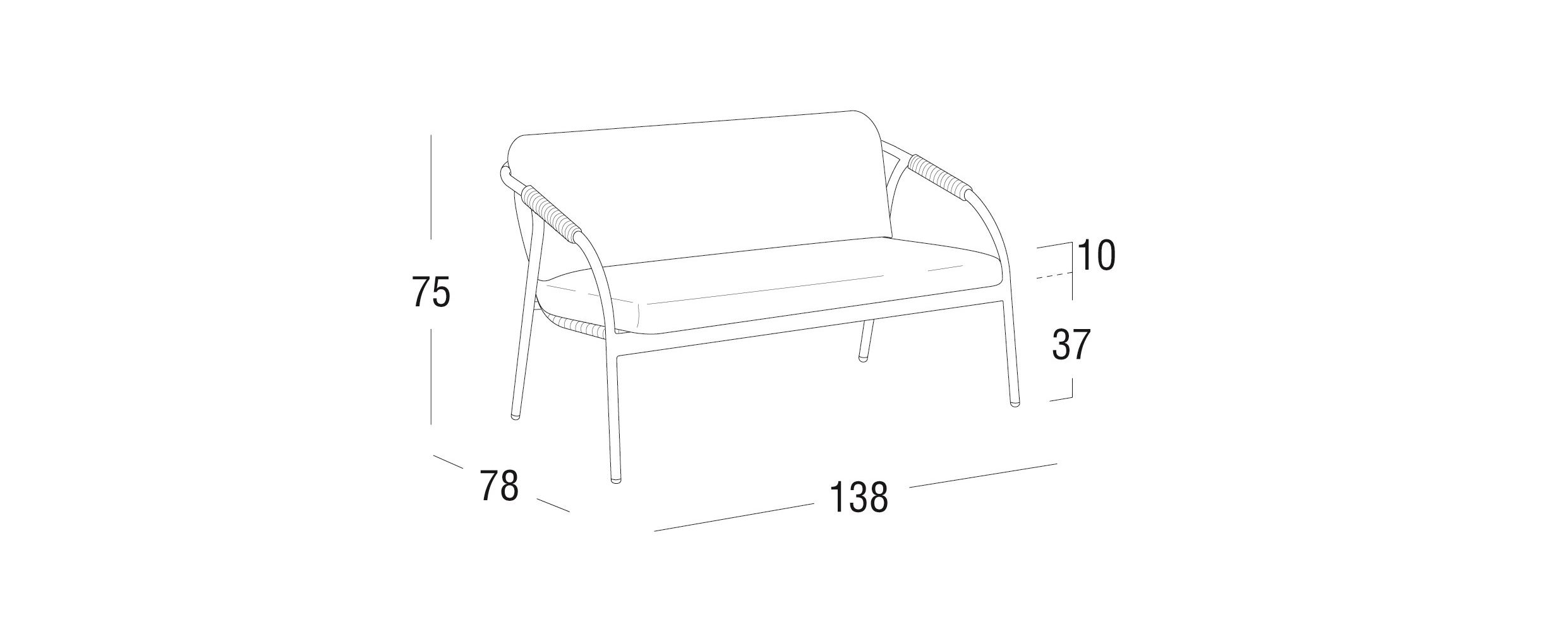 Садовый диван Roberti Капри ARCH-00050405 - Вид №7
