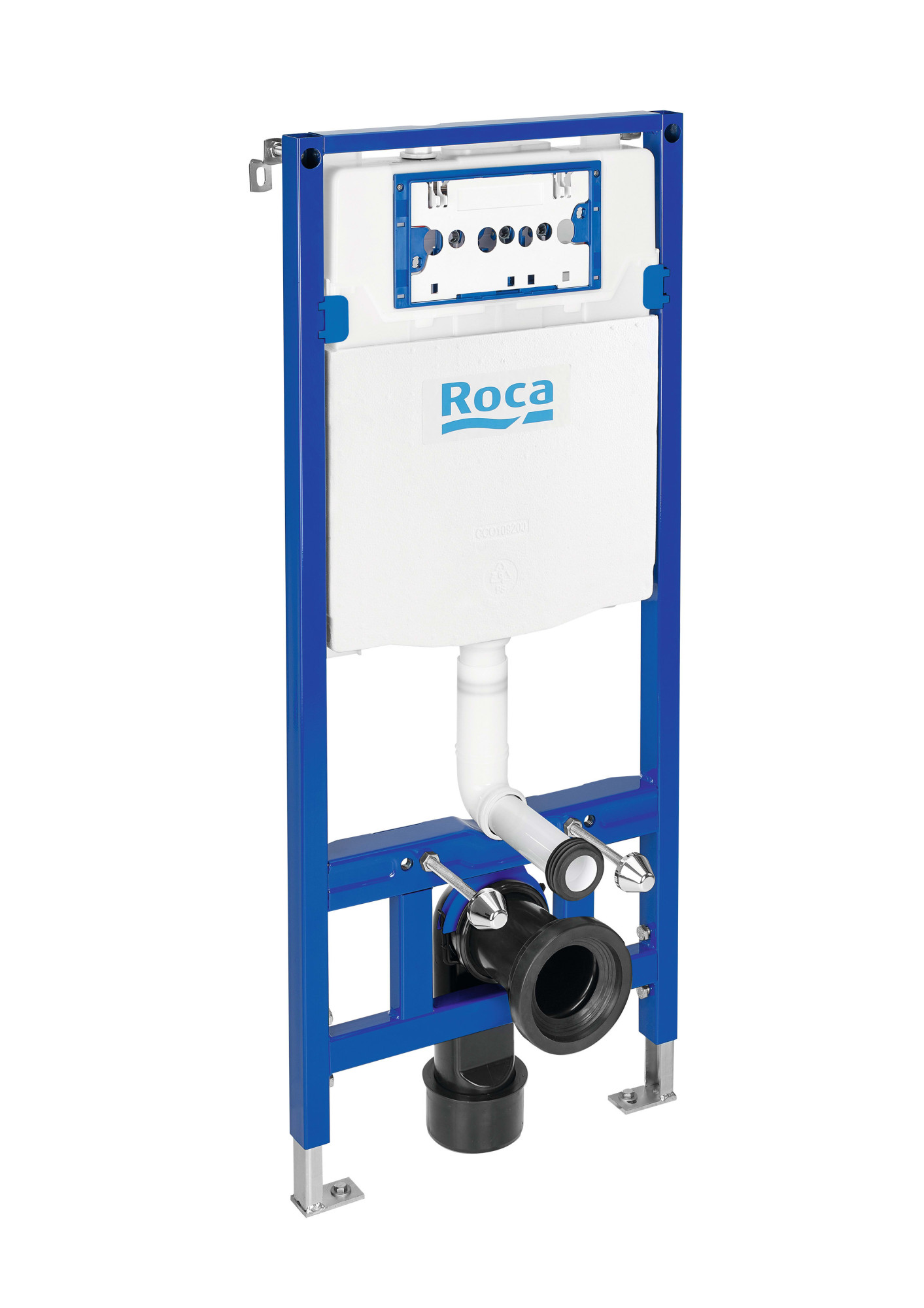 A890070020 DUPLO WC ONE - Каркас с компактным встроенным бачком с двойным смывом для подвесного унитаза. Колено 90 ø / 110 ø ROCA In-Wall 