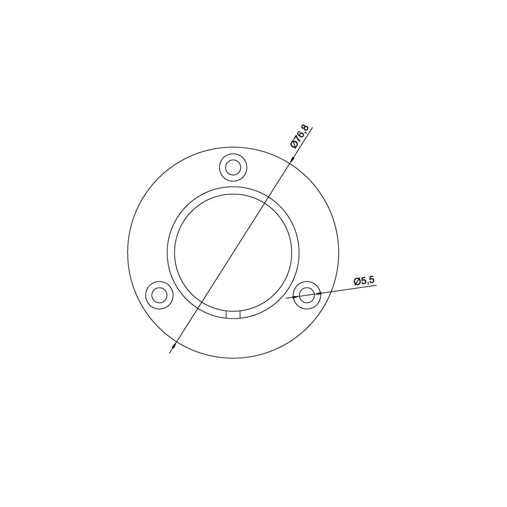 MONLID Настенный фланец для ограждений из нержавеющей стали 89370658 STLM-1438351 - Вид №1