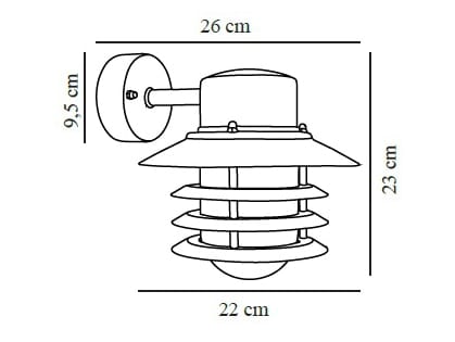 Металлическая наружная настенная лампа Nordlux Vejers ARCH-00146413 - Вид №4