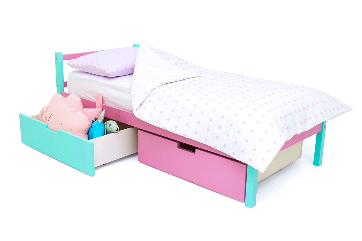 Детская кровать Svogen classic мятная, лаванда БЕЛЬМАРКО  326807 Голубой;розовый Santreyd  - Вид №3