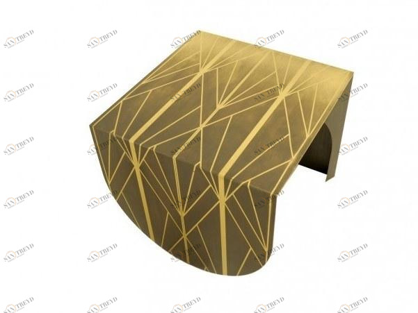 TrackDesign Прямоугольный журнальный столик из латуни  Itt07108 