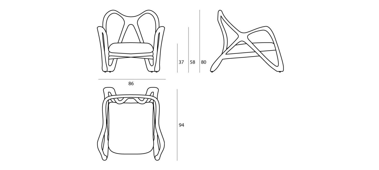 Кресло из тикового дерева с подлокотниками Il Giardino di Legno Nanto ARCH-00053838 - Вид №4