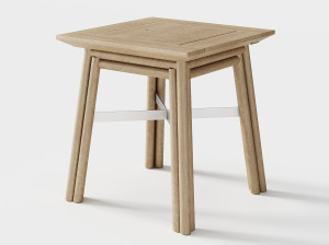 Деревянный квадратный садовый столик