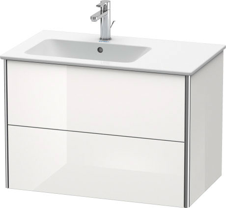 XS417609898 Тумбочка подвесная XSquare #XS4176 810 x 478 мм Темно-синий шелковисто-матовый лак Duravit - Вид №2