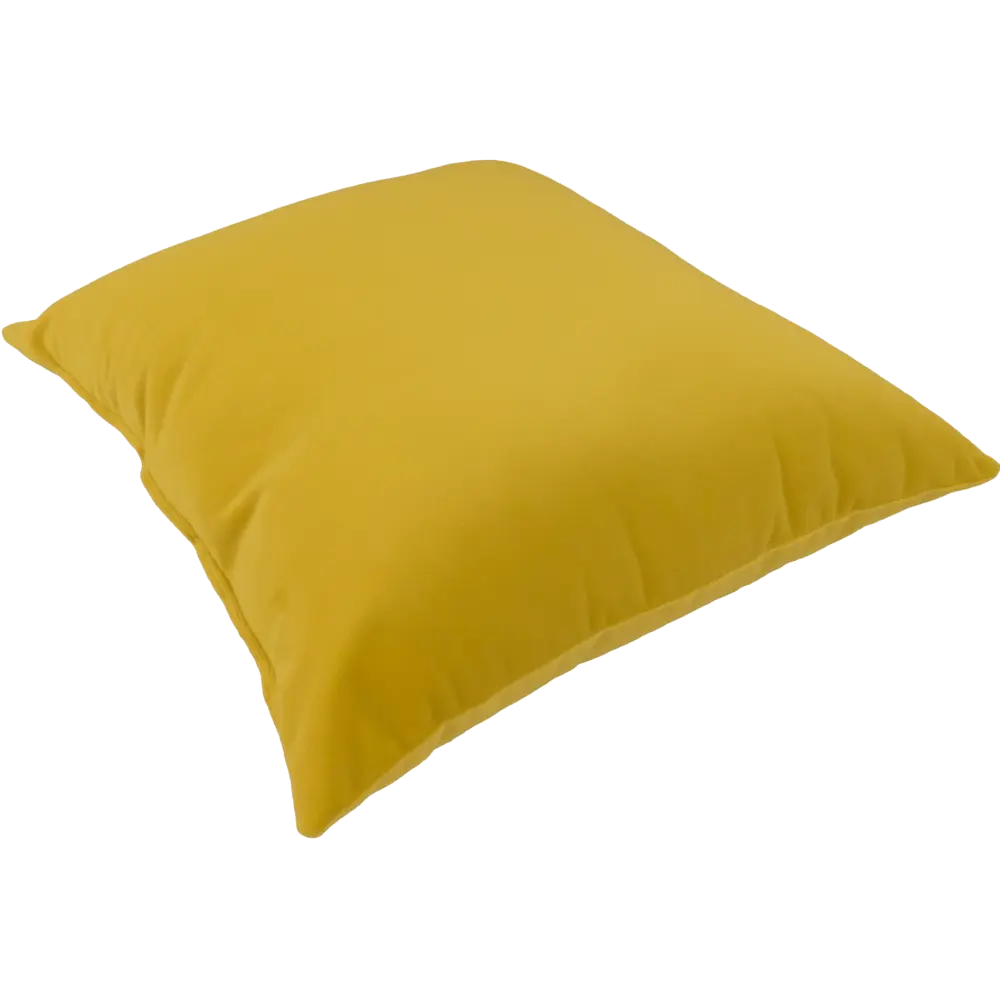 Подушка Бархат 40x40 см цвет желтый LINEN WAY STLM-2198046 - Вид №1
