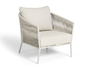 Тканевое садовое кресло с подлокотниками