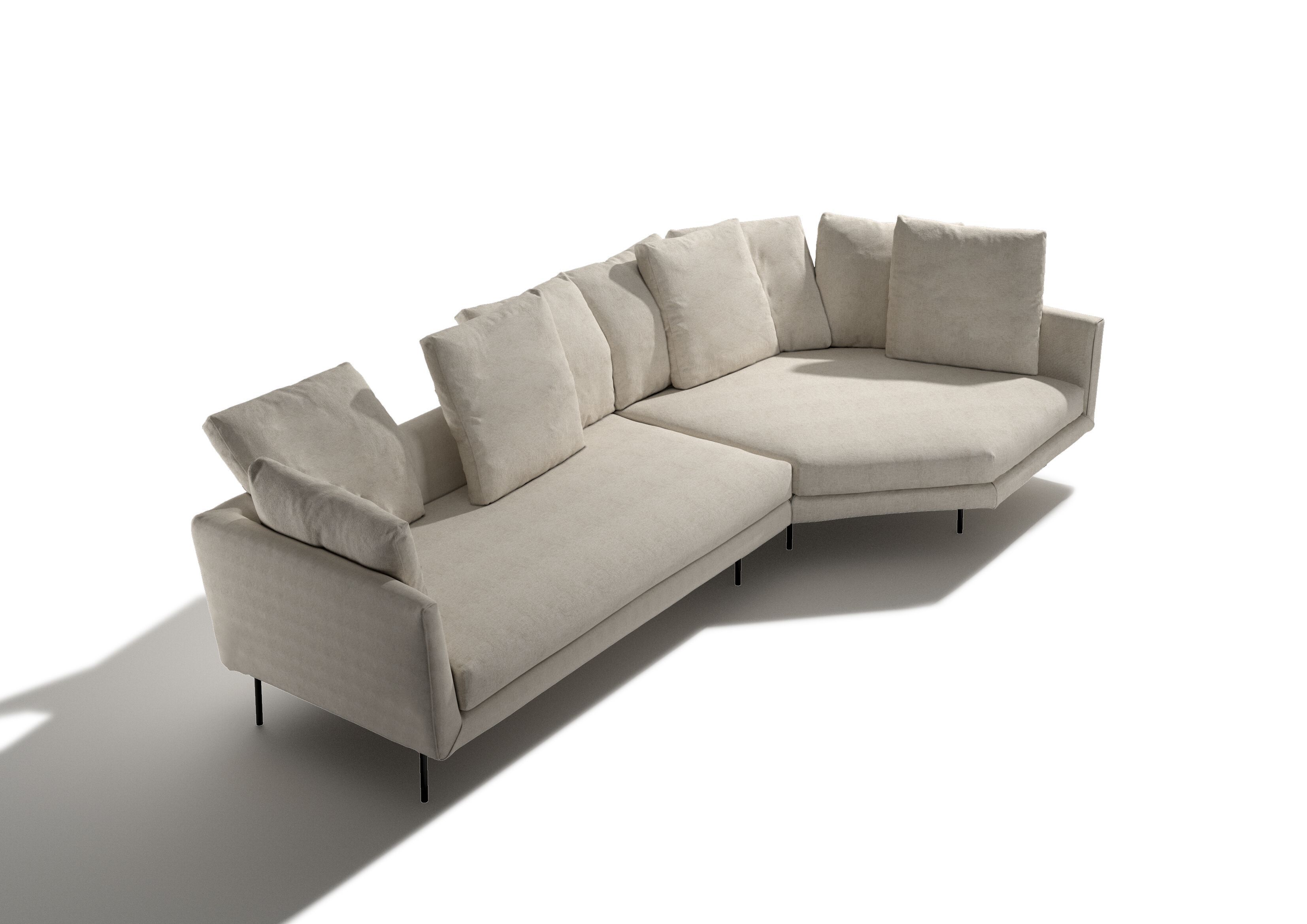 Секционный диван из кожи или ткани Vibieffe 160 RE-FEEL ARCH-00134727 - Вид №2